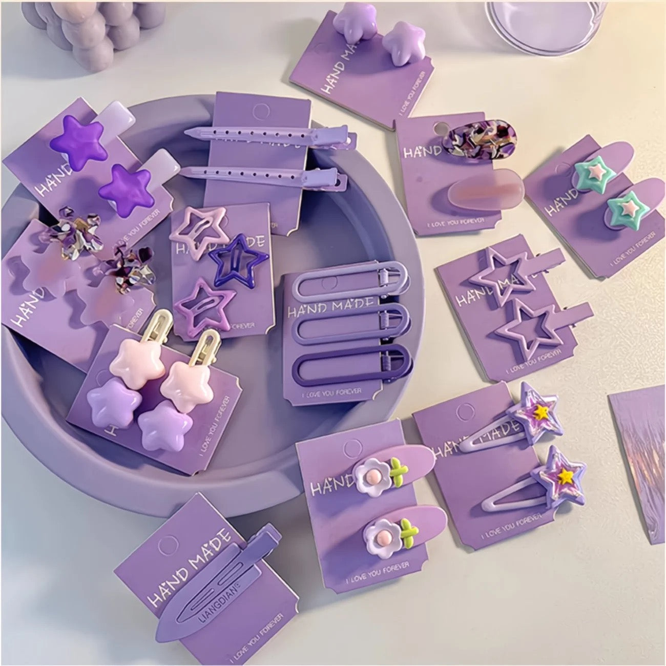 Colorful Hair Clip Set